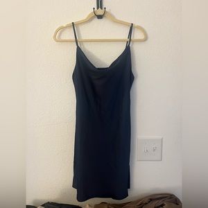 Dark blue slip dress